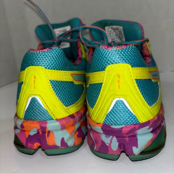 ASICS Gel Frantic 7 Running Sneakers Woman’s size 11 very colorful T3A6Q - Picture 6 of 11